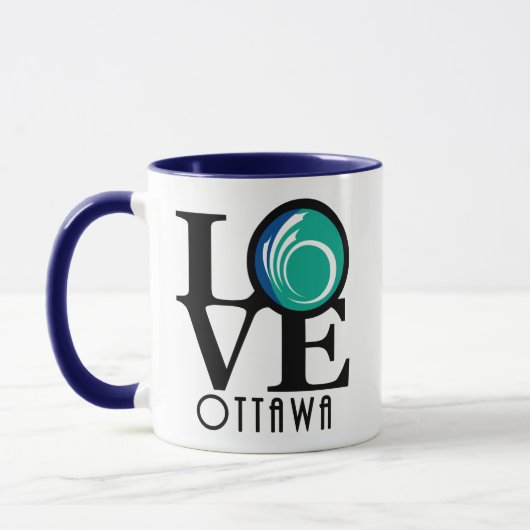 LOVE Ottawa 11oz (stadsvlag) Mok (Links)