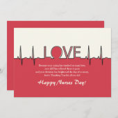 Love Our Nursing Staff Carte Day Nurses (Devant / Derrière)