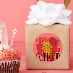 Love Out Loud Ronde Sticker
