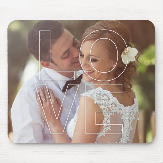 LOVE Overlay Foto Muismat (Voorkant)