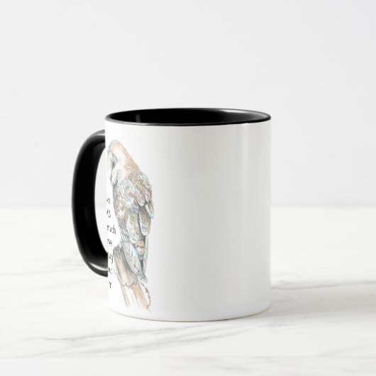 Love OWLS tant je me moque Citer Mug (Devant gauche)