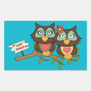Love Ows design Stickers Étiquette