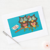 Love Ows design Stickers Étiquette (Enveloppe)