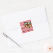 Love Ows design Stickers Étiquette (Enveloppe)