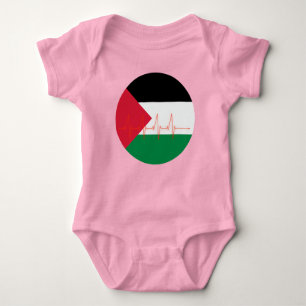 Love Palestine Heart Pulse فلسطي ن   Vrij Palestin Romper