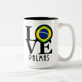 LOVE Palmas 15 oz Tweekleurige Koffiemok