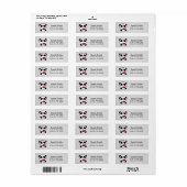 Love Panda Beer Return Address Labels (Full Sheet)