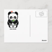 Love Panda® Briefkaart (Achterkant)