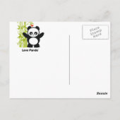 Love Panda® Briefkaart (Achterkant)