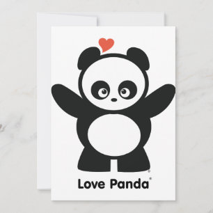 Love Panda® Invitation Kaart