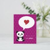 Love Panda Kinder Valentijn Kaart (Staand voorkant)
