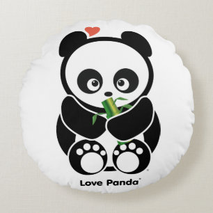 Love Panda® Rond Kussen