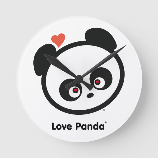 Love Panda® Ronde Klok (Voorkant)