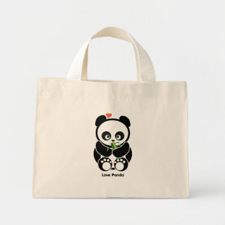 Love Panda® Tiny Canvas tas