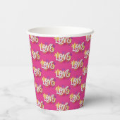 LOVE Paper Cups Papieren Bekers (Achterkant)