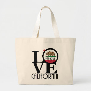 LOVE Paradise California Grote Tote Bag