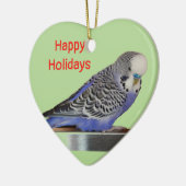 Love Parakeets-kerstversieringen Keramisch Ornament (Links)