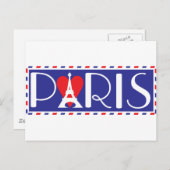 Love Paris Briefkaart (Voorkant / Achterkant)