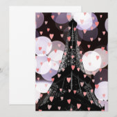 Love Paris Invitation (Devant / Derrière)
