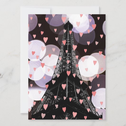 Love Paris Invitation (Devant)