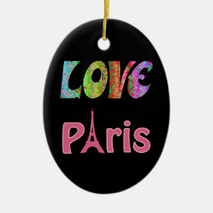 Love Paris Ornament