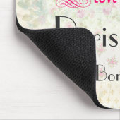 Love Paris with Eiffel Tower on  Pattern Muismat (Hoek)