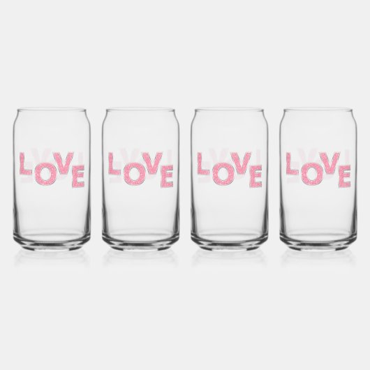 Love Parties scintillant rose (Dos)