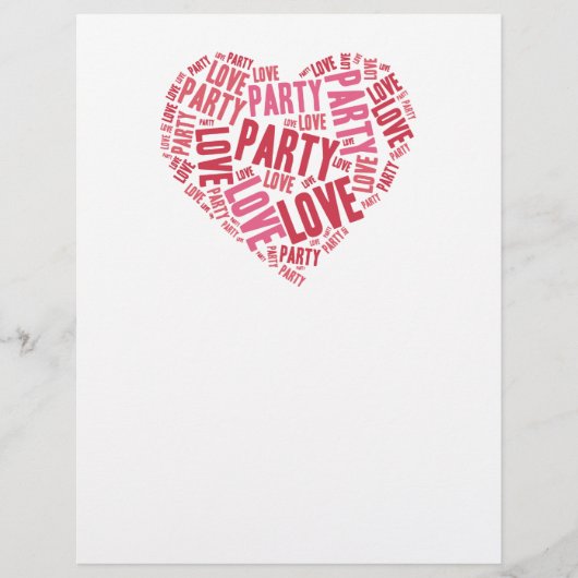 Love party flyer (Voorkant)