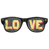 "LOVE" Party Zonnebril (Voorkant)