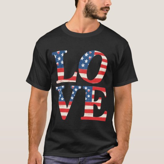 Love Patriotic T-shirt (Voorkant)