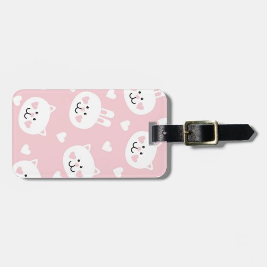 Love Pattern 2 Bagagelabel (Voorkant horizontaal)