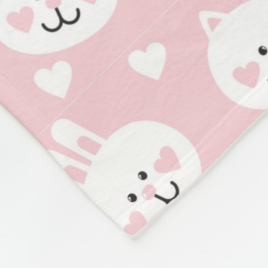 Love Pattern 2 Fleece Deken (Hoek)