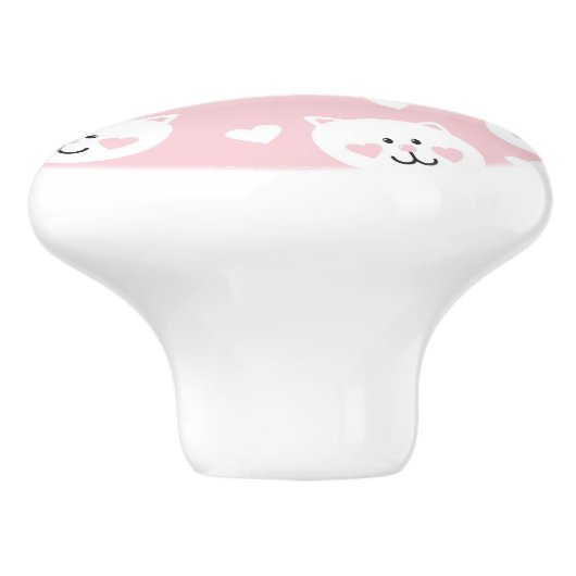 Love Pattern 2 Keramische Knop (Zijkant)