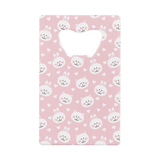 Love Pattern 2 Kredietkaart Flessenopener (Voorkant)