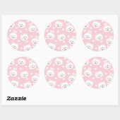 Love Pattern 2 Ronde Sticker (Vel)
