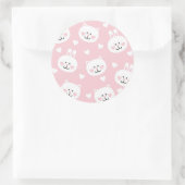 Love Pattern 2 Ronde Sticker (Tas)