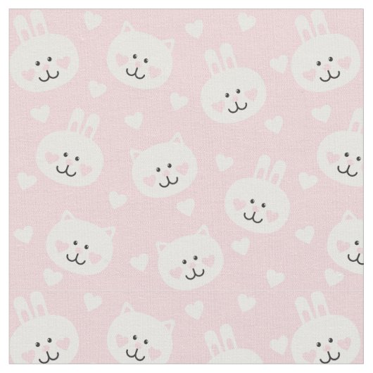 Love Pattern 2 Stof (Close Up)