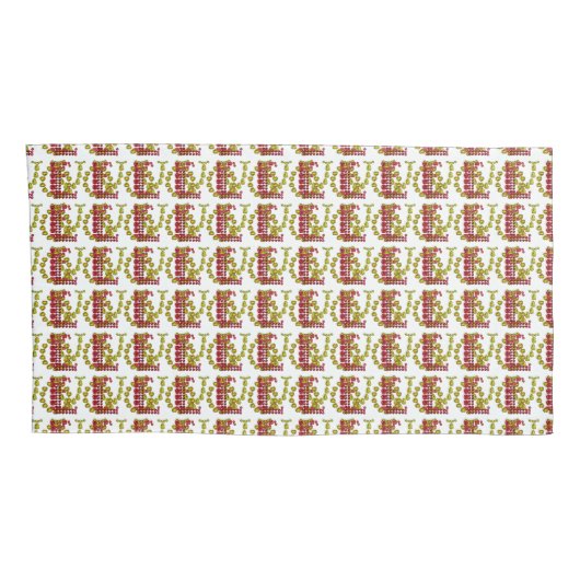 Love Pattern Kussensloop (Achterkant-Rechts)