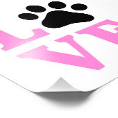 LOVE Pauw Print Design Foto Afdruk (Hoek)