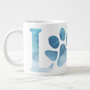 Love Paw Blue Extra Grote Beker