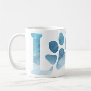 Love Paw Blue Koffiemok