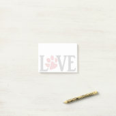 Love Paw Post-it® Notes (Op bureau)
