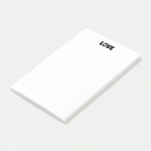 Love Paw Print Post-it® Notes (Schuin)