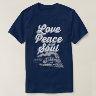 Love Peace and Soul Music Pop Disco Slogan T-Shirt
