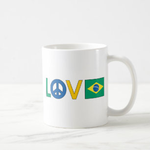 Love Peace Brazilië Koffiemok