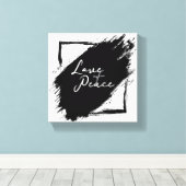 Love & Peace Canvas wall Art (Insitu (Houten vloer))