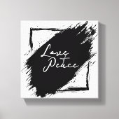 Love & Peace Canvas wall Art (Voorkant)