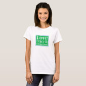 Love Peace & Chicken Grease Dames Shirt (Voorkant volledig)
