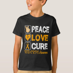 Love Peace Cure RSD CRPS Bewustzijn T-shirt