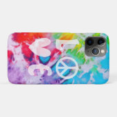Love Peace Hippie Waterverf Rainbow Batik Tie Dye Case-Mate iPhone Case (Achterkant (horizontaal))